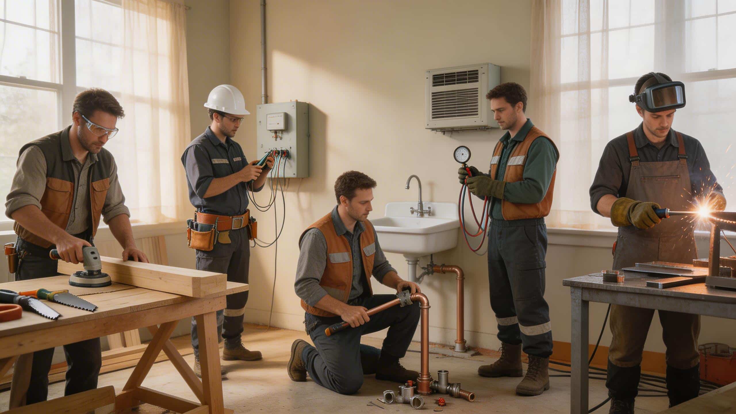 Les 5 métiers manuels qui recrutent en silence et payent mieux qu'un cadre