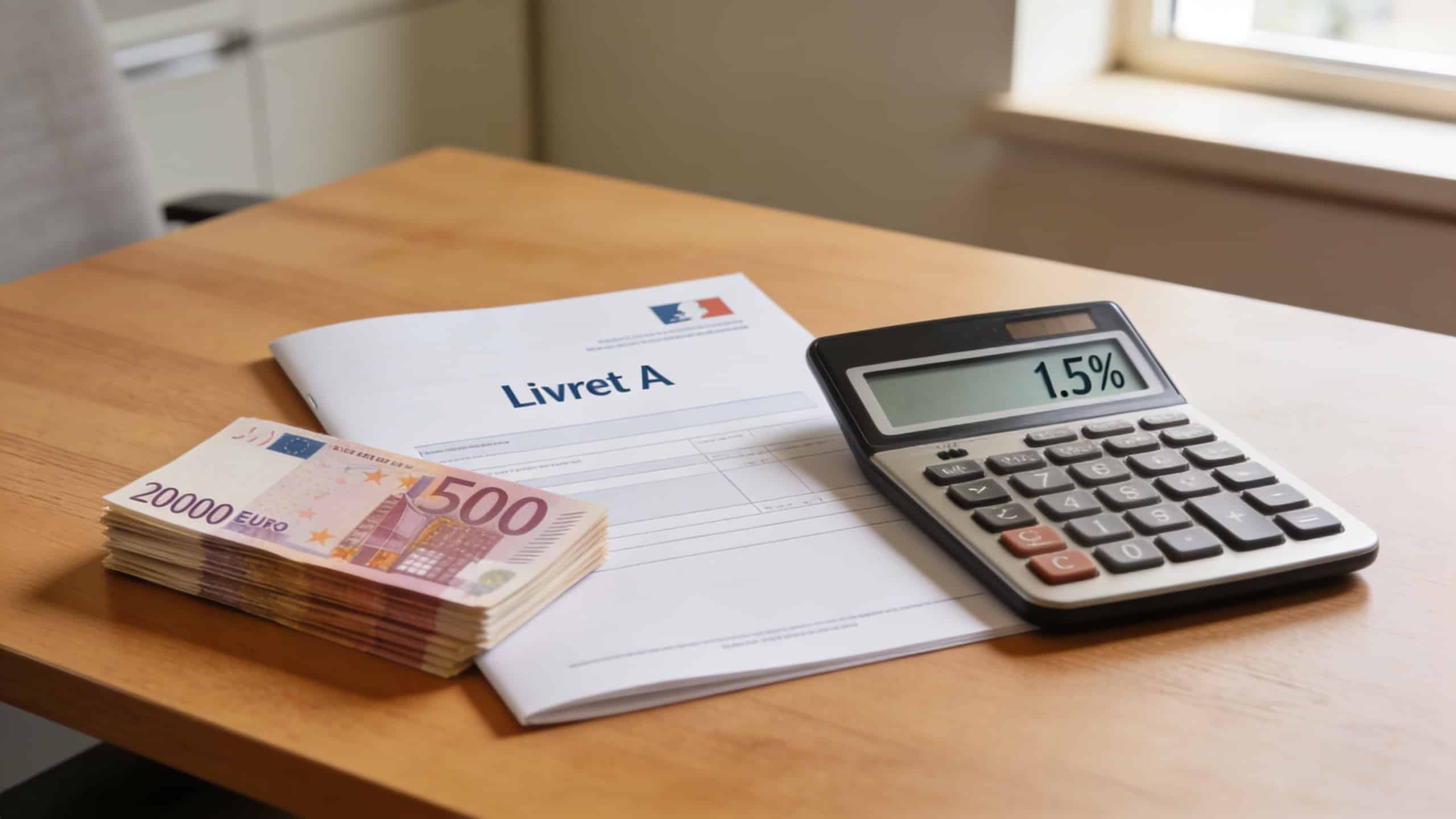 Livret A en 2026 : ce que rapportent vraiment 20 000 € avec le nouveau taux à 1,5 %