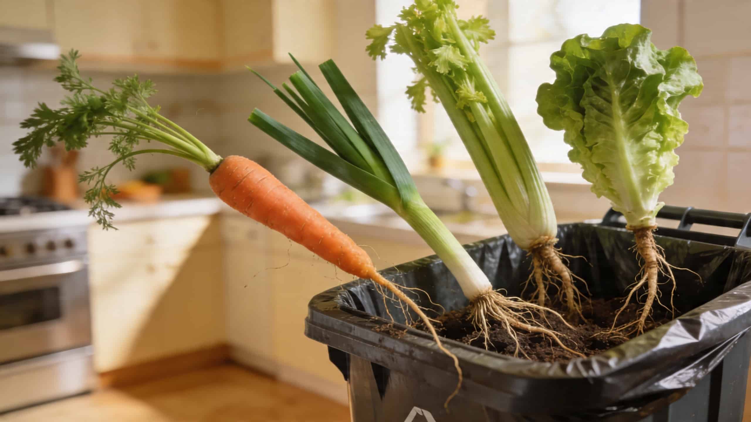 Ces 4 légumes qui repoussent à l'infini à partir d'un fond de poubelle de cuisine