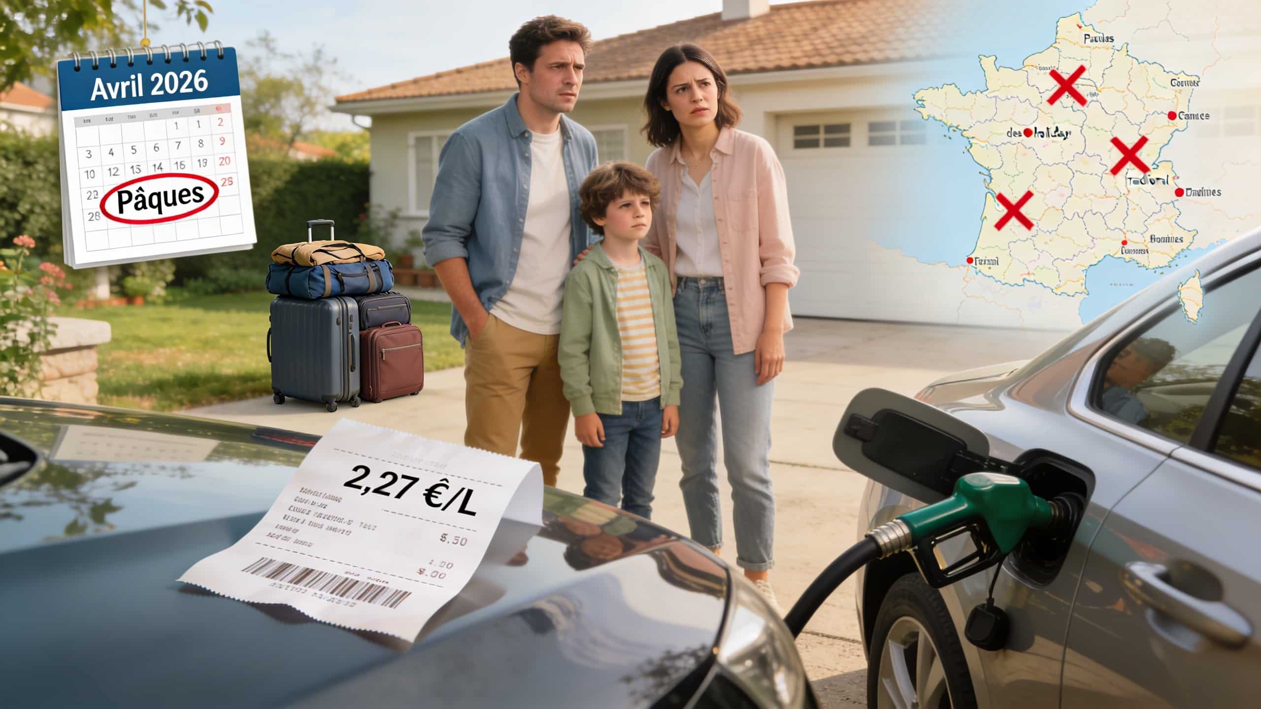 Pâques 2026 : avec le carburant à 2,27 €, des milliers de Français changent leurs plans de vacances