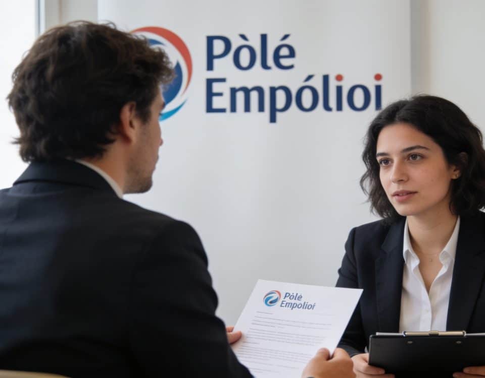 demandeur d emploi assis face a conseiller pole emploi