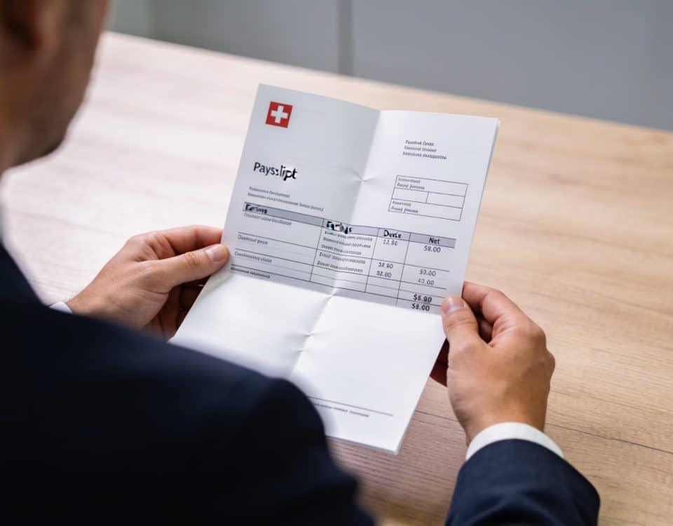 employe suisse consultant son bulletin de paie détaillé