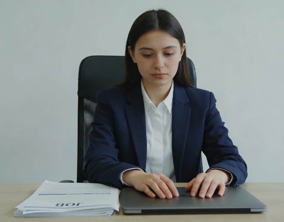 jeune diplome assis devant ordinateur fermes offres emploi