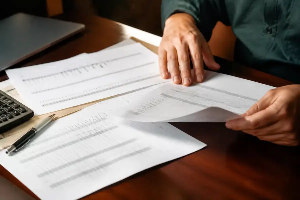 Documents fiscaux et relevés bancaires montrant versements pension alimentaire