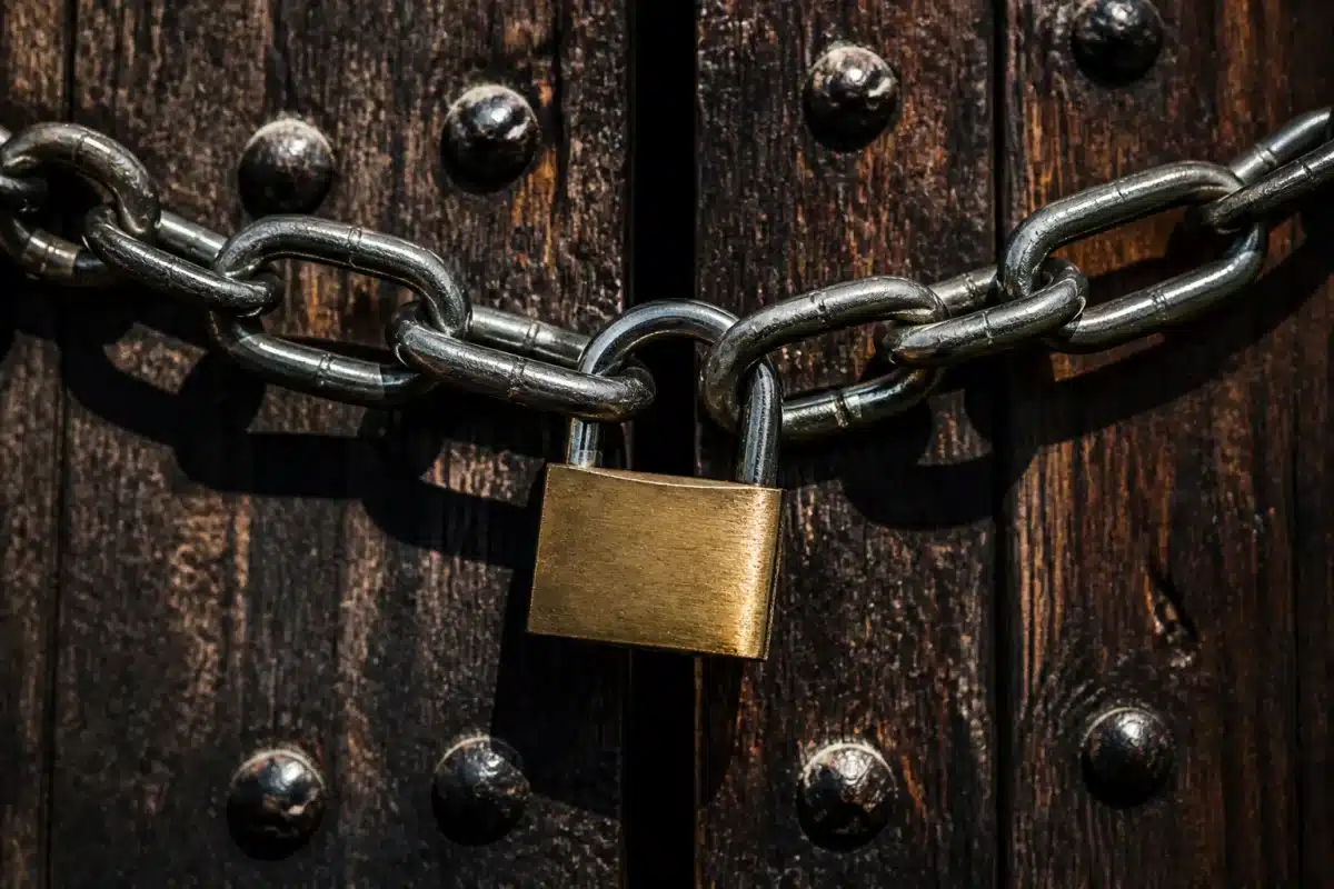 Cadenas fermé bloquant accès à fonctionnalités payantes limitees