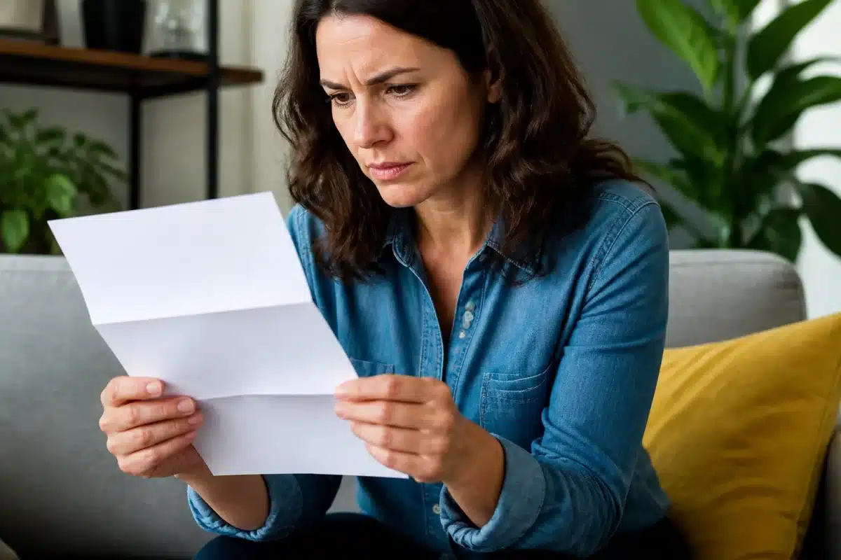 Courrier bancaire notifiant frais compte inactif client