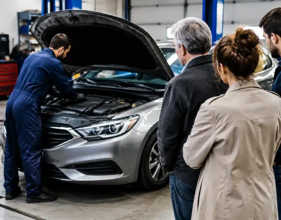 Voiture immobilisee au garage pendant procedure succession heritiers