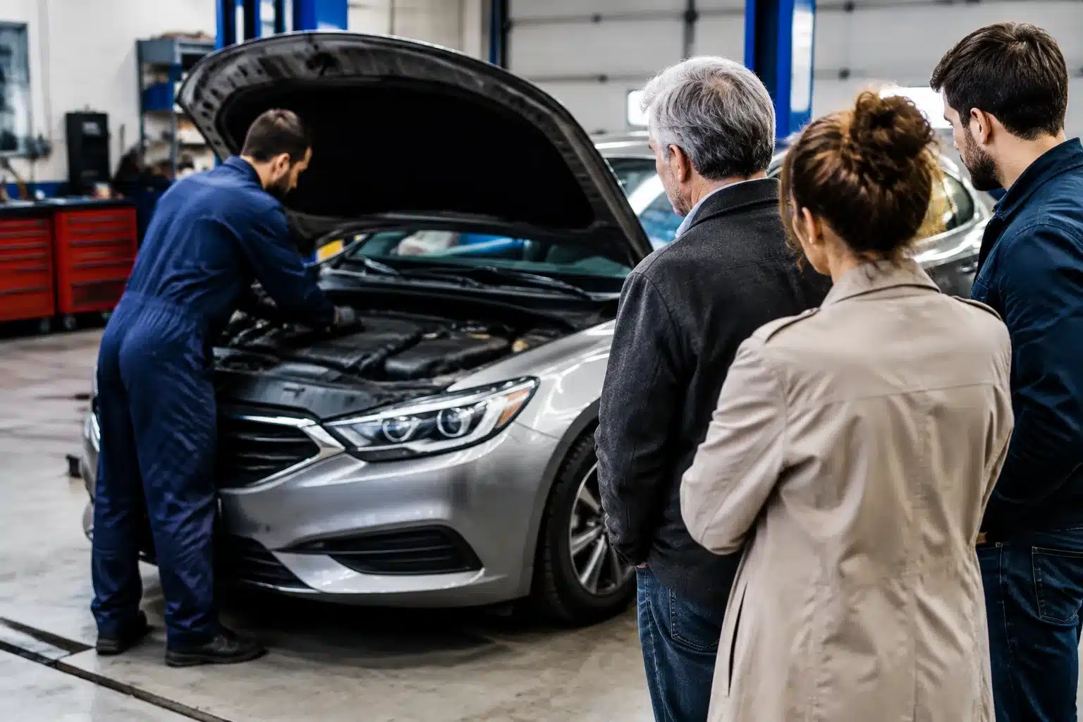 Voiture immobilisee au garage pendant procedure succession heritiers