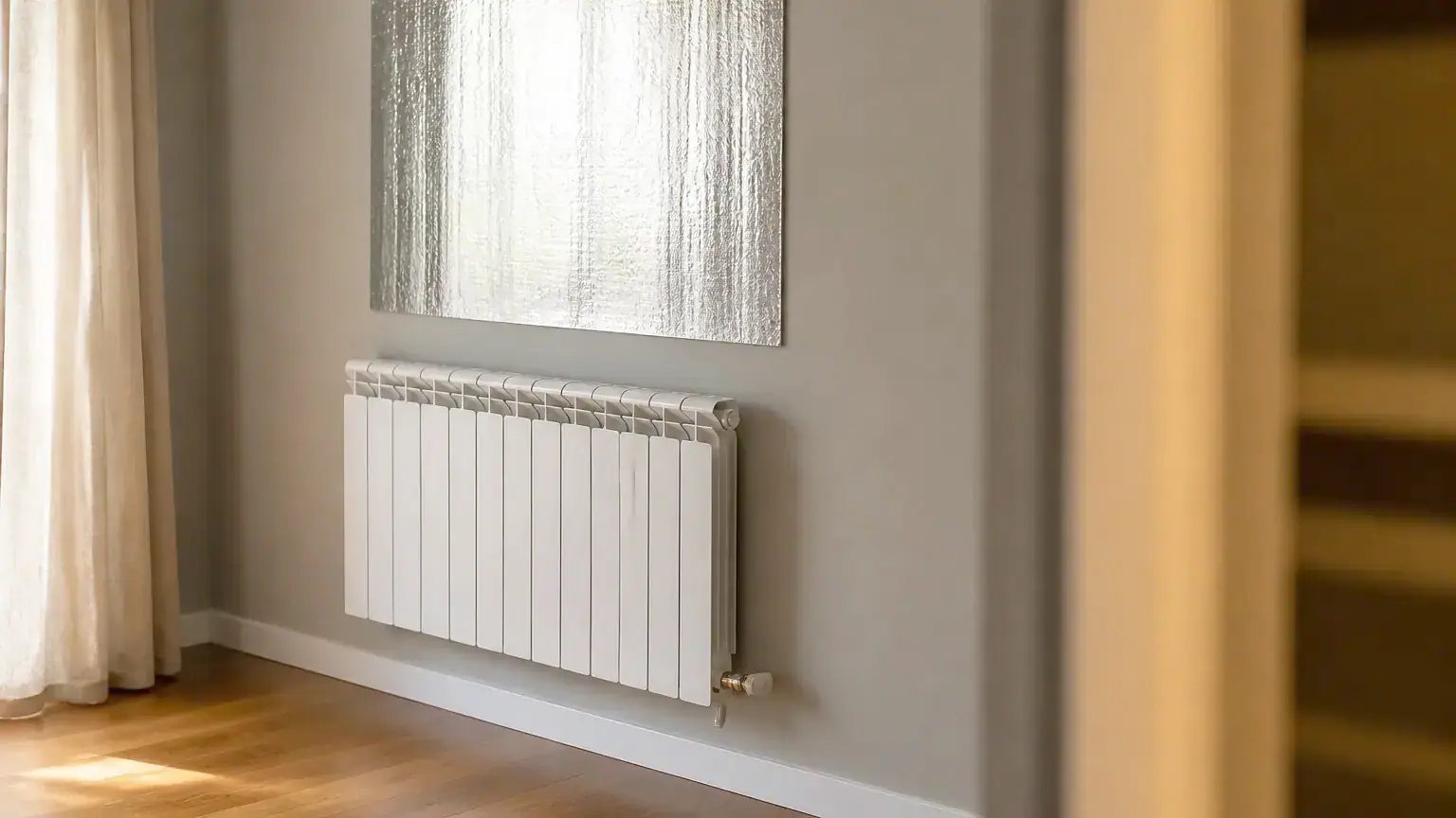 Ce que les chauffagistes installent au-dessus d’un radiateur sous une fenêtre pour garder la chaleur dans la pièce