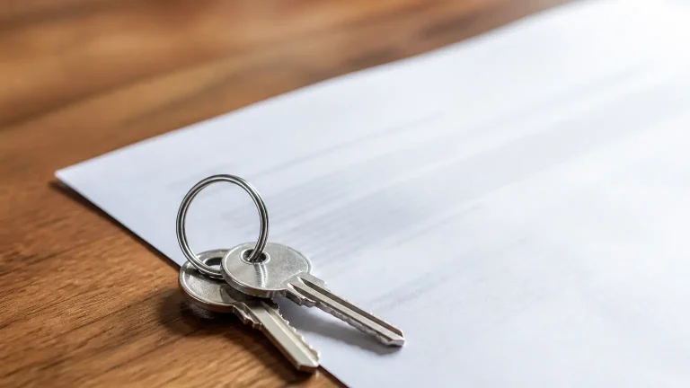 Cles posees sur un contrat de bail