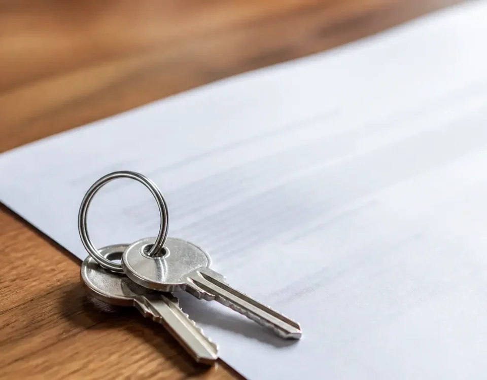 Cles posees sur un contrat de bail
